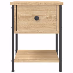 VidaXL 825855 Table de nuit et table de chevet Chêne - Vue supplémentaire 6
