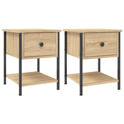 VidaXL 825856 Table de nuit et table de chevet Chêne