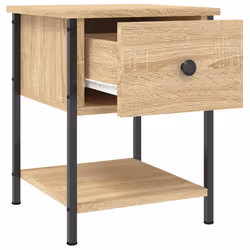 VidaXL 825856 Table de nuit et table de chevet Chêne - Vue supplémentaire 6