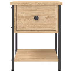 VidaXL 825856 Table de nuit et table de chevet Chêne - Vue supplémentaire 7