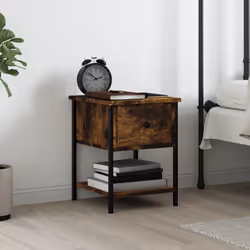 VidaXL 825857 Table de nuit et table de chevet Chêne