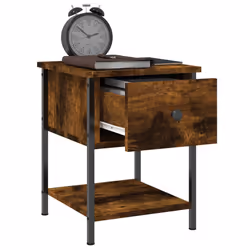 VidaXL 825858 Table de nuit et table de chevet Chêne - Vue supplémentaire 4