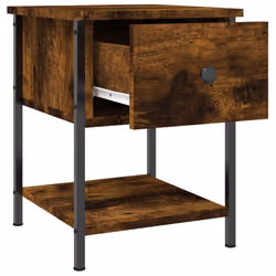 VidaXL 825858 Table de nuit et table de chevet Chêne - Vue supplémentaire 5