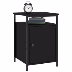 VidaXL 825864 Table de nuit et table de chevet Noir - Vue supplémentaire 4