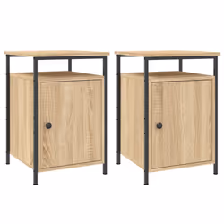 VidaXL 825866, Chêne, Fer, Bois, 400 mm, 420 mm, 600 mm, 2 pièce(s)