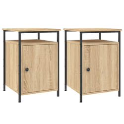 VidaXL 825866 Table de nuit et table de chevet Chêne