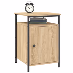 VidaXL 825866 Table de nuit et table de chevet Chêne - Vue supplémentaire 4