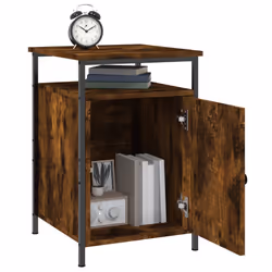 VidaXL 825867 Table de nuit et table de chevet Chêne - Vue supplémentaire 4