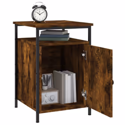 VidaXL 825868 Table de nuit et table de chevet Chêne - Vue supplémentaire 5