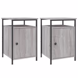 VidaXL 825870, Fer, Bois, 400 mm, 420 mm, 600 mm, 2 pièce(s)