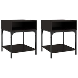 VidaXL 825874 Table de nuit et table de chevet Noir