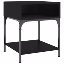 VidaXL 825874 Table de nuit et table de chevet Noir - Vue supplémentaire 4