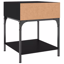 VidaXL 825874 Table de nuit et table de chevet Noir - Vue supplémentaire 7