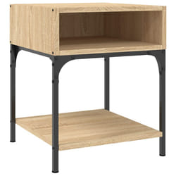 VidaXL 825875 Table de nuit et table de chevet Chêne