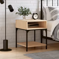 VidaXL 825875 Table de nuit et table de chevet Chêne