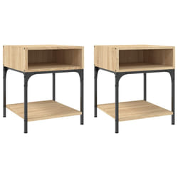 VidaXL 825876 Table de nuit et table de chevet Chêne