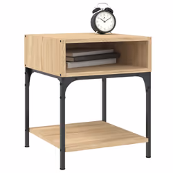 VidaXL 825876 Table de nuit et table de chevet Chêne