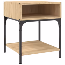 VidaXL 825876 Table de nuit et table de chevet Chêne - Vue supplémentaire 4