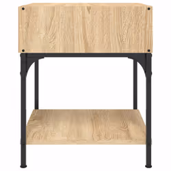 VidaXL 825876 Table de nuit et table de chevet Chêne - Vue supplémentaire 6