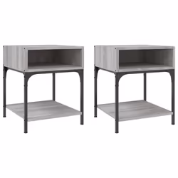 VidaXL 825880, Chêne, Fer, Bois, 400 mm, 410 mm, 500 mm, 2 pièce(s)
