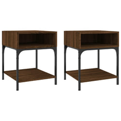 VidaXL 825882 Table de nuit et table de chevet Chêne