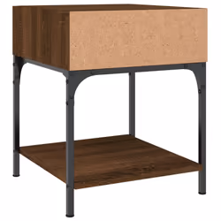 VidaXL 825882 Table de nuit et table de chevet Chêne - Vue supplémentaire 7