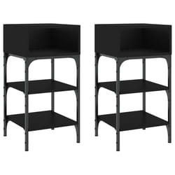 VidaXL 825884 Table de nuit et table de chevet Noir