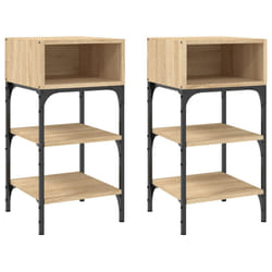 VidaXL 825886 Table de nuit et table de chevet Chêne