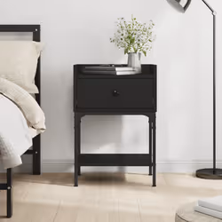 VidaXL 825893 Table de nuit et table de chevet Noir