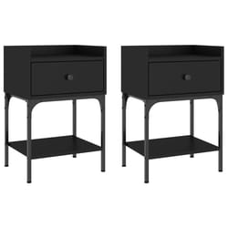 VidaXL 825894 Table de nuit et table de chevet Noir
