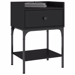 VidaXL 825894 Table de nuit et table de chevet Noir