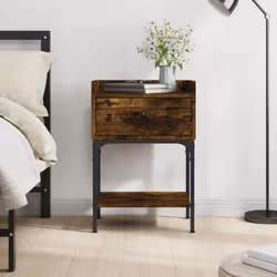 VidaXL 825897 Table de nuit et table de chevet Chêne