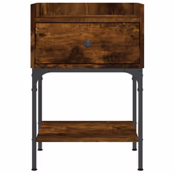VidaXL 825897 Table de nuit et table de chevet Chêne - Vue supplémentaire 4