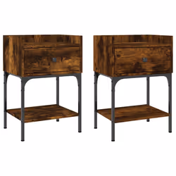 VidaXL 825898, Chêne, Fer, Bois, 405 mm, 310 mm, 600 mm, 2 pièce(s)