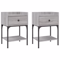 VidaXL 825900, Chêne, Fer, Bois, 405 mm, 310 mm, 600 mm, 2 pièce(s)