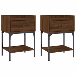VidaXL 825902, Chêne, Fer, Bois, 405 mm, 310 mm, 600 mm, 2 pièce(s)