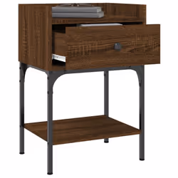 VidaXL 825902 Table de nuit et table de chevet Chêne - Vue supplémentaire 4
