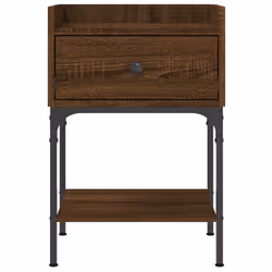 VidaXL 825902 Table de nuit et table de chevet Chêne - Vue supplémentaire 5
