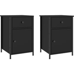 Tables de chevet 2 pcs noir 40x42x60 cm bois d'ingénierie Vidaxl