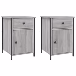 VidaXL 825910, Chêne, Fer, Bois, 400 mm, 420 mm, 600 mm, 2 pièce(s)