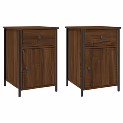 VidaXL 825912, Chêne, Fer, Bois, 400 mm, 420 mm, 600 mm, 2 pièce(s)