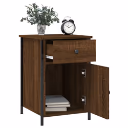 VidaXL 825912 Table de nuit et table de chevet Chêne - Vue supplémentaire 4