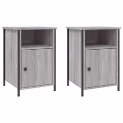 VidaXL 825920, Chêne, Fer, Bois, 400 mm, 420 mm, 600 mm, 2 pièce(s)