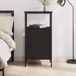VidaXL 825923 Table de nuit et table de chevet Noir