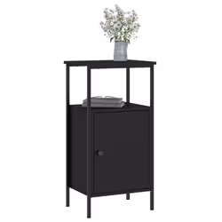 VidaXL 825923 Table de nuit et table de chevet Noir