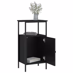 VidaXL 825923 Table de nuit et table de chevet Noir - Vue supplémentaire 4