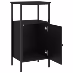 VidaXL 825923 Table de nuit et table de chevet Noir - Vue supplémentaire 6