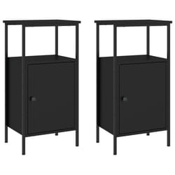 VidaXL 825924 Table de nuit et table de chevet Noir