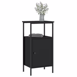 VidaXL 825924 Table de nuit et table de chevet Noir