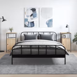 Ces tables de chevet au style industriel sont un supplément intemporel à votre décoration intérieure. Matériau durable : le b ...